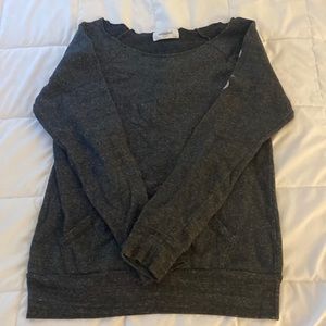 Comfy off the shoulder SoulCycle pullover